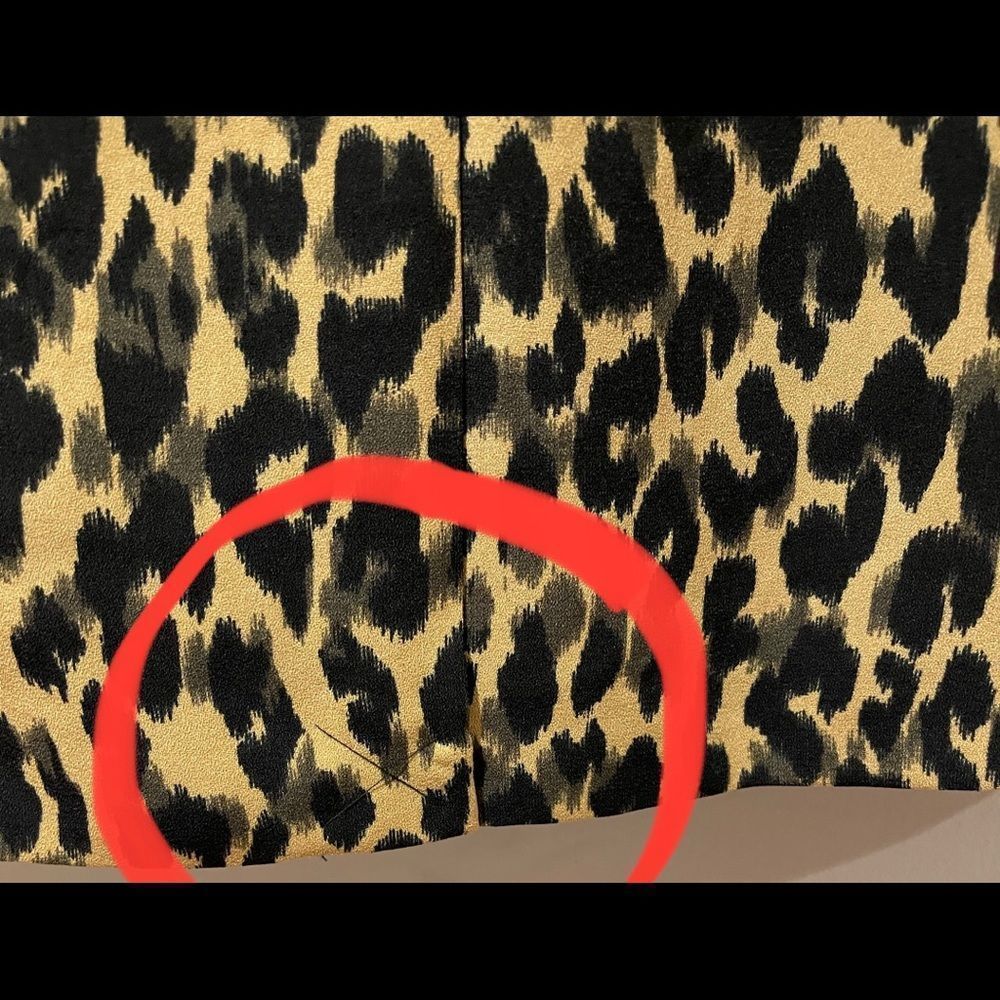 New Halogen Nordstrom Taupe Animal Print Leopard One Button Blazer XXS Petite - Picture 7 of 12